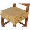 Casatessile Rain cuscino coprisedia FASCIA ELASTICA - GIALLO I Cuscino Sedia Cucina, Sfoderabile in Tessuto Jaquard