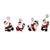 Aurora Store 12 Porta bigliettini segnaposto Babbo Natale Portabigliettini 4,5x6,5x10 cm Natalizio Mini bomboniera 4 assortimenti