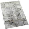 CARPETIA Tappeto Moderno Soggiorno Tappeto Astratto Grigio Oro Größe 60x110 cm