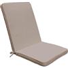 Giordanoshop Cuscino Real Medio 90x40x4 cm in Poliestere Tortora