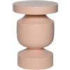 sweeek Tavolino, fine divano, comodino in metallo Rosa - 30.5x30.5x43.5 cm
