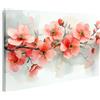 islandburner Quadro su tela Delicati fiori ad acquerello in delicate tonalità di rosa
