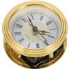 Baluue Testa Orologio Rotonda Vintage in ABS con Movimento al Quarzo, Sveglia da Comodino Semplice e Pratica per Decorazione da Tavolo Versatile