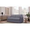 Mondo Sofa Group Divano Letto 3 Posti a Ribalta BALI Struttura in Metallo e Legno Imbottitura in Gomma di Poliuretano Rivestimento in Tessuto Rete Elettrosaldata ad Apertura Rapida Colore: Light grey