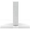 WHOUS Armadio a Colonna MARUSKA da Terra o Parete con 4 Ripiani e 1 Anta a Battente, Mobile a Colonna Multiuso in Legno con Cerniere in Metallo, 40x30x180 cm, Bianco Lucido