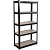 Home Discount Home Vida B01LBBDHM4 Scaffale da garage a 5 ripiani, resistente, capacità 875 kg, grande, nero, H 180 x W 90 x D 40 Cm Approx