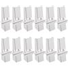DEARMAMY Espositore Cartone Bianco 12 Pezzi, Supporto Stabile Multifunzionale in Carta per Display On-The-Go, Piccolo Cavalletto Raffinato per Esposizione di Carte e Poster