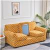 AQIGR Copridivano 2/3/1 Posti Con Braccioli Stretch, Cuscino Separati Elastico, Decorazione del Soggiorno (Color: #13, Size: 3 Seater)
