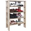 RICOO Scarpiera salvaspazio 88 x 55 x 32 cm WM040-ES Scaffale mobile ingresso Rovere marrone Sonoma Portascarpe