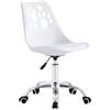 Cribel 1Pz Sedie Samira in Polipropilene Bianco con Cuscino Imbottito, Design Ergonomico e Originale, Ideali per Soggiorno, Cucina, Bar e Ambienti Moderni, 49 x 57 x 83 cm