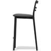 Connubia Set 2 Sgabelli GO! CB1513 Struttura P15 mt. NERO OPACO Sedile G8N Ekos NERO