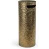 MECSAL CASALINGHI Portaombrelli in Metallo Oro Design Moderno Ø20x55 cm - Porta Ombrelli Tondo Decorativo per Ingresso, Salotto o Ufficio - Stile Elegante e Resistente, Vari Modelli (Oro Fitto)