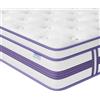 Moziel Materasso 120x200 cm, Altezza 30 cm Media Fermezza, Memory Foam Gel e Molle Insacchettate, Certificato Oeko-TEX, Traspirante Antipressione, Consegna in Scatola