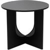 Spetebo Tavolino in legno nero - Tavolo da divano 40 x 40 cm - Piccolo elegante tavolino - pratico moderno - tavolo da soggiorno decorativo compatto