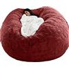 WXQY Puff Poltrona a Sacco Fodera per Pouf a Sacco da Esterno Puff Bean Bag Chair XXL Senza Imbottitura Gigante in Tessuto per Adulti Bambini, Pouf da Soggiorno, Grande Poltrona Copertura