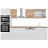Vicco Cucina componibile R-Line, Rovere dorato/bianco, 300 cm mobili bicolore, PL Rovere, con moduli disposti in modo variabile e piedini regolabili in altezza