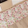 PETTI Artigiani Italiani - Tappeto Cucina Antiscivolo Lavabile in Lavatrice, Passatoia Cucina, Tappeto Cucina Lungo, 52x240 cm, Disegno Shabby Pois, 100% Made in Italy