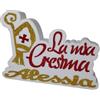Generico SCULTURA CRESIMA CENTROTAVOLA SCRITTA DA PERSONALIZZARE CON NOME POLISTIROLO 42 x 30 x 5 cm. ORO RD
