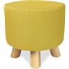 SAMIRA Pouf divano, pouf poggiapiedi - Nemo (Giallo)