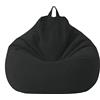 HAIMEN Fodera per borsa di fagioli - Fodera in cotone e lino 100 x 120 cm - Copridivano per borsa di fagioli con cerniera senza riempimento