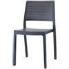 Scab Design Sedia Modello EMI in tecnopolimero Set 6Pezzi - Disponibile in 7 Colori - per Interni ED Esterni (Antracite)