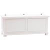 Vicentini arreda CASSAPANCA IN LEGNO SHABBY CHIC MOD CIPOLLA BIANCO (L 120 P 42 H 50)