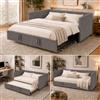 YNYHTER Divano letto matrimoniale, divano letto estensibile 90/180 x 200 cm, divano letto a 2 posti, letto per gli ospiti, letti per il giorno estensibile,Senza materasso(Grigio,90/180x200cm)