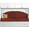 EFFETTO CASA Spalliera per Letto a Ponte, trasforma il Letto in Un Divano. Due spalliere MEZZALUNA realizzate indeformabili e sfoderabili (Marrone)