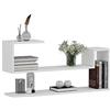 HOMIDEA WAVE Mensola da muro - Mensola Parete - Mensola Libreria - Scaffale pensile per studio/soggiorno in Design moderno (Bianco)