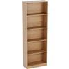 Vida Designs Cambridge libreria Extra Large a 5 Ripiani, in Legno di Quercia, cassettiera Ufficio Salotto
