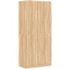 vidaXL Armadio Compatto Elegante Robusto con Scomparto e Asta Arredo Guardaroba Appendiabiti Organizer Casa Rovere Sonoma 90x52x200 cm in Truciolato