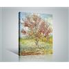 1art1 Vincent Van Gogh Poster Stampa Artistica su Tela Pesco in Fiore, Ricordo di Mauve 1888 Quadro da Parete sulla Barella | Murale XXL | Immagine 50x40 cm
