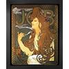 1art1 Alphonse Mucha Stampa d'Arte e Cornice (MDF) - Job, 1896 (50 x 40cm)