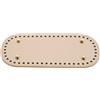 HUDFVIOI Fondi per Borse Uncinetto 1/3 pezzi 21.5x10 cm fondo lungo for borsa lavorata a maglia base in pelle PU fatta a mano con fori accessori fai da te all'uncinetto per Borsa a Maglia Borse(Color 6,1pc)