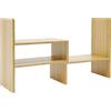Kanbihao Libreria da scrivania, regolabile, carico totale 5 kg, organizer da scrivania per casa, ufficio, scuola, 60 x 17 x 35 cm