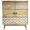 Rebecca Mobili Cassettiera Camera Da Letto, Mobiletto Bagno, 4 Cassetti Legno Paulonia, Stile Shabby, Biancheria Trucchi - Misure: 65 x 55,5 x 30 cm (HxLxP) - Art. RE6618