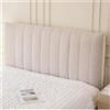 YUEZHONG Copri Testiera Letto In Lino For Letto King Size, Queen Size, Copri Testiera Imbottita In Lino, Protezione Antipolvere For La Decorazione Della Camera Del Dormitorio(Cream,190x80cm/75x31.5in)