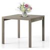 Mar.c.a. Design - Tavolo da Pranzo 90x90x76 cm fino a 180 cm con Apertura a Libro - Allungabile in Legno Nobilitato - Grigio Rovere - Made in Italy