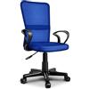 TRESKO® Sedia da Ufficio Sedia da scrivania Girevole con braccioli, Regolabile in Altezza, Sedile Imbottito, Sedia ergonomica, pistone Approvato SGS