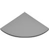 MODULARREDO | ANGOLO Mensola da Muro, Mensola Angolare, Mensola da Parete, Mensola Angolare Per Muro, 25x25x1.8 cm, Grigio Sasso - Made in Italy