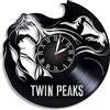 AVJERA Twin Peaks Regalo Disco in Vinile Orologio da Parete retrò Compleanno Capodanno Natale Regalo di Compleanno personalità Design Creativo per la casa
