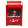 Glac Store Cassetta Postale Natalizia Luminosa con Musica e Neve, 15x11,8x23 cm, Rossa, Alimentazione USB o Batterie (Babbo Natale)