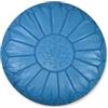 Poufs&Pillows Pouf Artigianale in Vera Pelle - Fatto A Mano - Venduto Imbottito - Cuscini Da Pavimento, ottomano (Turchese)