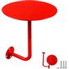 Generic Tavolino Bassi Rotondo, Tavolo Da Bar A Parete, Tavolino Da Caffè Compatto For Negozi Di Tè Al Latte, Caffetterie, Fast Food, Colore Rosso(Rosso,L)
