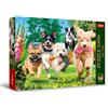 Trefl Premium Plus Quality - Puzzle Tea Time: Arrivano i guai! - 1000 Pezzi, Serie di Immagini Nostalgiche Dipinte, Tessere Perfettamente Abbinabili, per Adulti e Bambini a partire dai 12 Anni