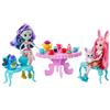 Enchantimals Playset Festa del tè con 2 Bambole e Tavolo per 4, Giocattolo per Bambini 4+ Anni, GLD41