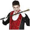 FIESTAS GUIRCA | Bastone Lord Smontabile (75 cm) - Accessorio per Costume da Marchese Barone Nobile Halloween Carnevale Oktoberfest Feste a Tema Adulto Bambino - Oro Nero