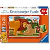 Ravensburger - Puzzle Bambini 4 Anni 2x24 Pezzi, Il Re Leone - Puzzle 4 Anni, Collezione Disney, Include 2 Puzzle 24 Pezzi, Giochi Educativi, Idee Regalo