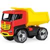 LENA - Giga Titan Camion della Spazzatura per 3+ Anni Bambini, Giallo/Rosso