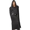 FIESTAS GUIRCA | Mantello con Cappuccio Nero (135 cm) - Accessorio per Costume da Vampiro e Halloween - Ideale per Adulti Unisex in Feste in Maschera e Carnevale - Nero